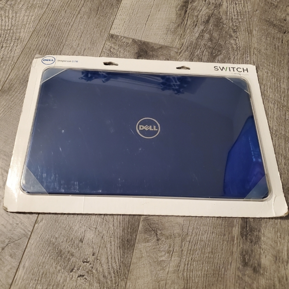 Blue Dell 17R Inspiron switch laptop cover